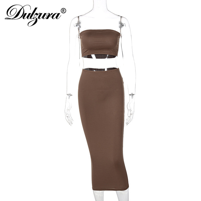 Bodycon Tube Skirt Set                                                